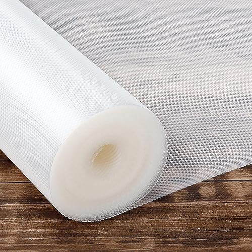 Shelf Liner,Refrigerator Liner，Non Adhesive Clear Drawer Liner,Non Slip Washable Easy to Cut Kitchen Cabinet Liner,for Shelves,Cabinet,Pantry,Storage, Desks (17.7inches*10ft, Clear-Diamond)