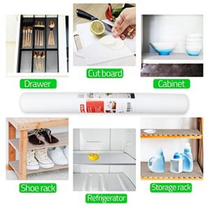 Shelf Liner,Refrigerator Liner，Non Adhesive Clear Drawer Liner,Non Slip Washable Easy to Cut Kitchen Cabinet Liner,for Shelves,Cabinet,Pantry,Storage, Desks (17.7inches*10ft, Clear-Diamond)