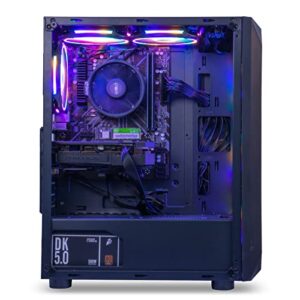 MXZ Gaming Desktop Computer, AMD Ryzen 5 5500, GTX1660S 6GB, 16GB DDR4, NVME 500GB SSD, 6RGB Fans, Win 11 Pro Ready, Gamer Desktop Computer(R5 5500| GTX1660S)