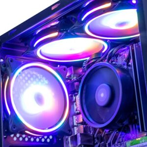 MXZ Gaming Desktop Computer, AMD Ryzen 5 5500, GTX1660S 6GB, 16GB DDR4, NVME 500GB SSD, 6RGB Fans, Win 11 Pro Ready, Gamer Desktop Computer(R5 5500| GTX1660S)