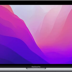 2022 Apple MacBook Pro Laptop with M2 chip: 13” Retina Display, 8GB RAM, 512GB SSD, Touch Bar, Backlit Keyboard, FaceTime HD Camera Space Gray (Renewed)