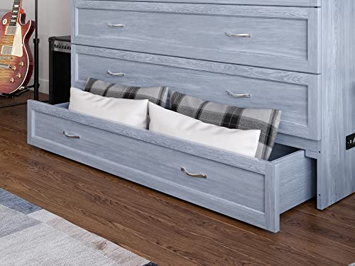 AFI, Northfield Murphy Bed Chest, Queen, Driftwood