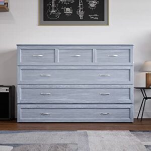 AFI, Northfield Murphy Bed Chest, Queen, Driftwood