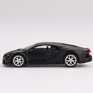 Bugatti Chiron Super Sport 300+ Matte Black 1/64 Diecast Model Car by True Scale Miniatures MGT00374