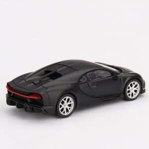 Bugatti Chiron Super Sport 300+ Matte Black 1/64 Diecast Model Car by True Scale Miniatures MGT00374