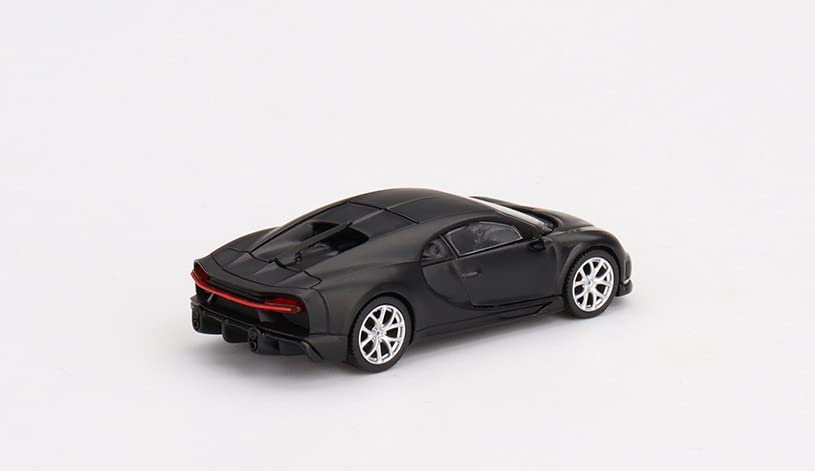 Bugatti Chiron Super Sport 300+ Matte Black 1/64 Diecast Model Car by True Scale Miniatures MGT00374