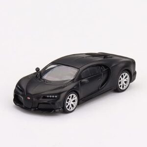 Bugatti Chiron Super Sport 300+ Matte Black 1/64 Diecast Model Car by True Scale Miniatures MGT00374