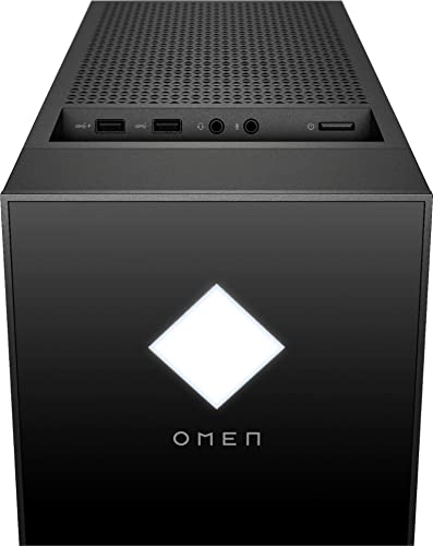 Latest HP OMEN 30L Gaming Desktop | AMD Ryzen 5 5600G 6-Core | AMD Radeon RX 6600 XT 8GB | 32GB DDR4 1TB SSD 2TB HDD | WiFi | BT | USB-C | Tempered Glass Side Panel | Win11 Home