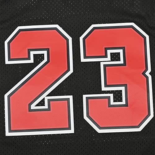 Men's 23#90S Basketball Jersey Street Party Team Custom Basketball Jersey Basketball Fan's Gift Red/Black S-XXL (Black, M)