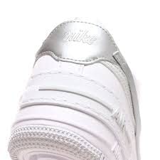 Nike Air Force 1 Shadow Womens White/Metallic Silver Size 6