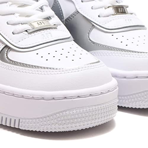 Nike Air Force 1 Shadow Womens White/Metallic Silver Size 6