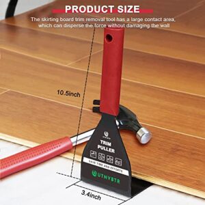 Trim Puller tile removal tool for Baseboard Removal,Trim Puller for Wood Baseboard Trim Removal,Nail Pulling Pry Bar and Molding Removal,for Siding and Flooring Removal-Trim puller tool for baseboard