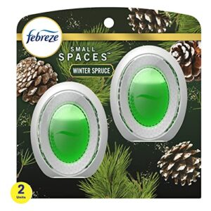 febreze small spaces air freshener limited edition scents (winter spruce, 2 pack)
