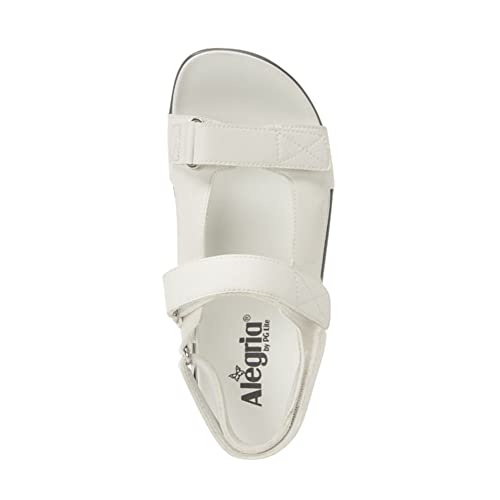 Alegria Women's Henlee White Platform Sandal 9.5-10 M US