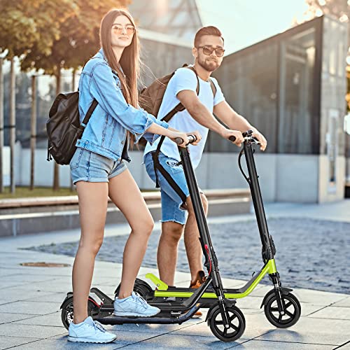 Electric Scooter for Adults,9" Solid Tire, Max 25 Mile and 25Mph Speed, IPX4 Waterproof Foldable Long Range E-Scooter for Adult (Black)