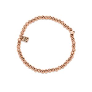 pura vida bracelet rose gold mini star charm bracelet - beaded bracelet with stretchable cord, string bracelet for women - stackable bracelets for teen girls, handmade bracelets for teens - one size