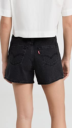 Levi's Women's 80s Mom Shorts, Not to Interrupt, Black, 25