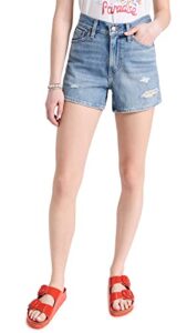 levi's women's 80s mom shorts, chatterbox, blue, 26