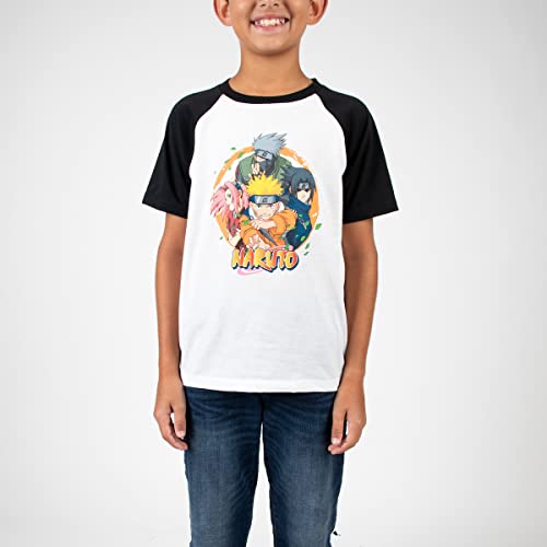 Naruto Uzumaki Crew Neck Short Sleeve 4pk Boy's Tees-XL Multicolored