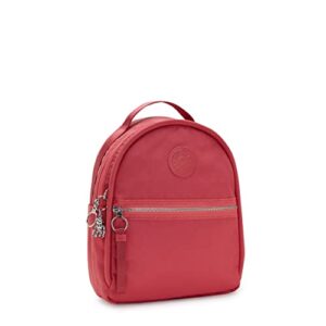 Kipling Women's Kae, Padded Straps, Monkey Keychain, Top Handle, Zipped Main Compartment, Backpack, Naturl Coral M6, 9.5''L x 12.5''H x 4.25''D