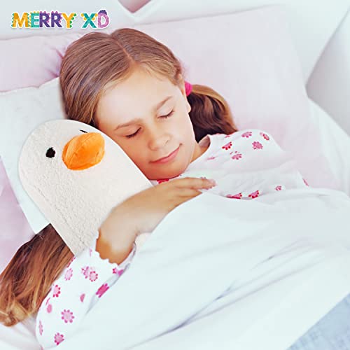 MerryXD Banana Duck Plush Toy Soft Stuffed Hugging Pillow, Cute Duck Plushie for Sleeping,Banana Stuffed Animal Doll Gift for Kids White 19.68''