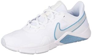nike womens legend essential 2 running trainers cq9545 sneakers shoes (uk 4.5 us 7 eu 38, white worn blue aura phantom 101)