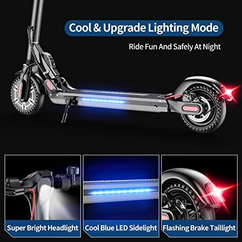 VOBETSCOOTER Electric Scooter,350W Motor,8.5" Solid Tires, 19 Miles Range, 19Mph Folding Commuter Electric Scooter for Adults