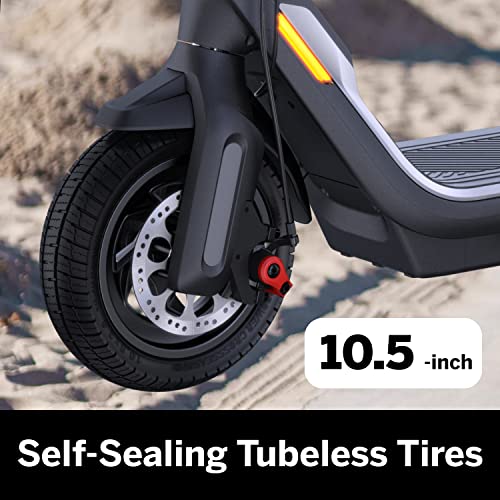Segway Ninebot P65 Electric Kick Scooter- 500W Motor, 40.4 Miles Long Range & 25 MPH, w/t 10.5" Self-Sealing Tubeless Tires, Dual Brakes, Commuting Electric Scooter for Adults & Teens