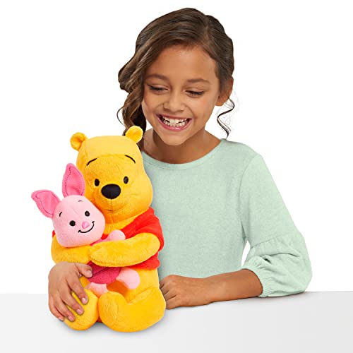 DISNEY CLASSIC Lil Friends Winnie The Pooh and Piglet Plush Stuffed Animal, Officially Licensed Kids Toys for Ages 0+, Gifts and Presents by Just Play