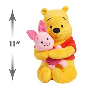 DISNEY CLASSIC Lil Friends Winnie The Pooh and Piglet Plush Stuffed Animal, Officially Licensed Kids Toys for Ages 0+, Gifts and Presents by Just Play