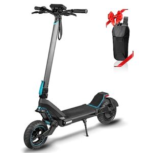 electric scooter adults 1200w up to 30 mph & 35 miles, dual disk brake system, shock absorption & hd lcd touch screen, 10" off-road tires sport e scooter