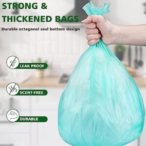 Compostable Trash Bags 1.2 Gallon 150 Packs,AYOTEE Small Compost Bags,Small Biodegradable Trash Bags Green Are Suitable For 1-2 Gallon And 4-8 Liter Tiny Trash bags can liner