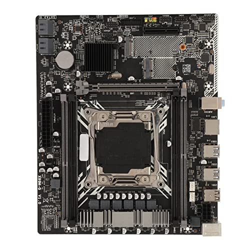 X99M G Desktop Motherboard, 4 DDR4 128GB LGA 2011 3 Computer Mainboard for Intel for XEON E5, M.2 WiFi Port M ATX Gaming Motherboards, 4 SATA3.0, 6 USB2.0, 4 USB3.0, M.2 NVME Port