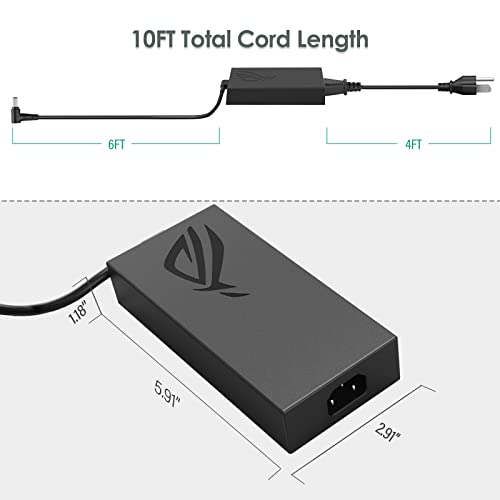 Laptop Charger for ADP-180TB H ASUS Rog Zephyrus G14 G15 GA401I GA502 GA502D GA502DU GA502IU GA401 GA401II GA401IV TUF505DT TUF505DU TUF705DU Power Adapter Laptop