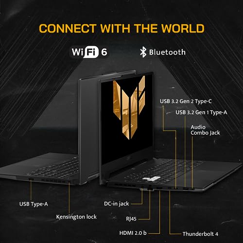 ASUS 2022 TUF F15 15.6" WQHD 144Hz Gaming Laptop, Intel 12th Core i7-12650H, NVIDIA GeForce RTX 3050 Graphics, 16GB DDR5 RAM, 512GB PCIe SSD, Backlit Keyboard, Win 11, Black, 32GB USB Card