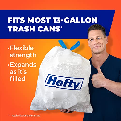 Hefty Ultra Strong Tall Kitchen Trash Bags, Fabuloso Lemon Scent, 13 Gallon, 110 Count