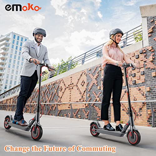 Electric Scooter Adults 18.5 MPH, 350w Electric Scooter with 17-22 Miles Range, 8.5" Solid Tires, Dual Brake System & 15° Climbing Ability, Folding Commuter Scooter for Adults