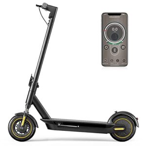 electric scooter adults 500w with app, up to 20 mph & 30-35 miles, folding scooter for adults with double braking system and w. capacity 250lbs, ul certified