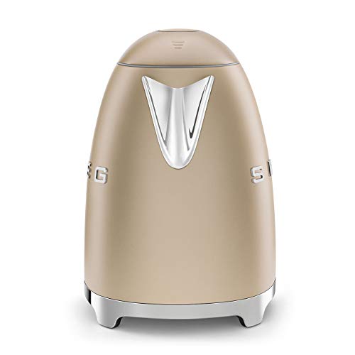 Smeg Electric Kettle Matte Champagne & 2-Slice Toaster Matte Champagne