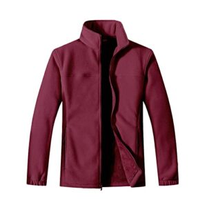 conomax men's polar fleece jacket, bond teddy plush keep warm, winter outdoor(available in plus size)