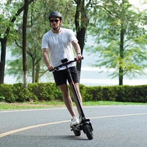 iScooter iX3 Electric Scooter Adults, 10" Off Road Pneumatic Tubeless Tires, 800W Motor E-Scooter Up to 25 Miles Range, 25MPH Top Speed, Adjustable Handlebar Height, Foldable Scooter with APP