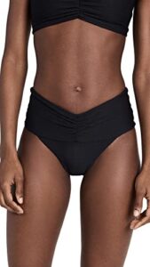 l*space women's bardot bikini bottom classic, black, xs