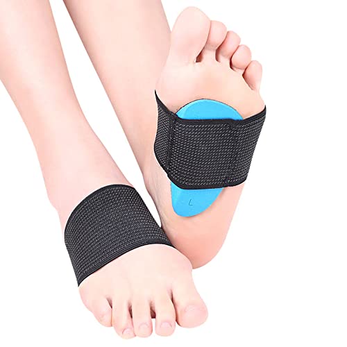 Connfiton Copper Arch Support, Arch Pain Relief Plus Support, Foot Arch Support/Sleeves- Plantar Fasciitis Relief, Foot Care, Heel Spurs, Feet Pain Relief,Flat Feet.(1 Pair Black - Unisex One Size)