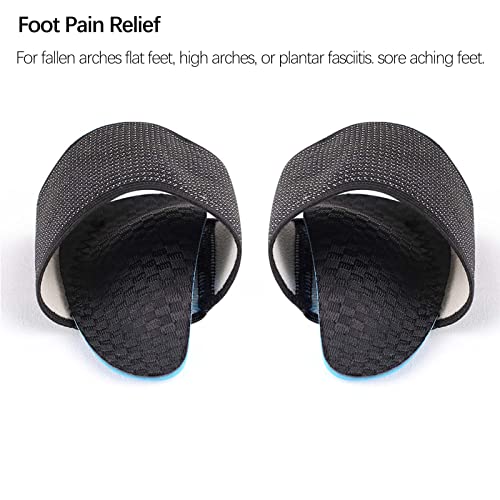 Connfiton Copper Arch Support, Arch Pain Relief Plus Support, Foot Arch Support/Sleeves- Plantar Fasciitis Relief, Foot Care, Heel Spurs, Feet Pain Relief,Flat Feet.(1 Pair Black - Unisex One Size)