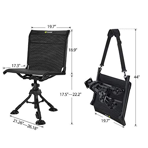 TIDEWE Hunting Blind See Through & 3 Legs Hunting Chair