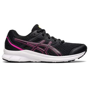 ASICS Women's JOLT 3 Running Shoes, 12, Black/HOT Pink