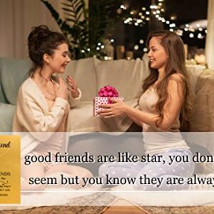 Gifts for Best Friend Star Necklace for Women Girls Friendship Necklace with Gift Card(Star)