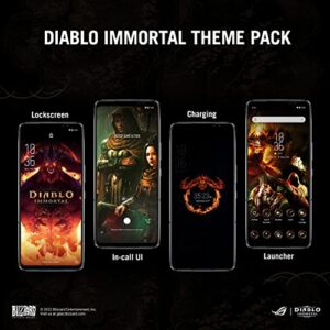 ASUS ROG Phone 6 Diablo Immortal Edition Cell Phone, 6.78” FHD+ 2448x1080 165Hz, 6000mAh Battery, 50MP/13MP/5MP Camera, 12MP Front, 16GB RAM, 512GB Storage, 5G LTE Unlocked Dual SIM, AI2201-16G512G-DB