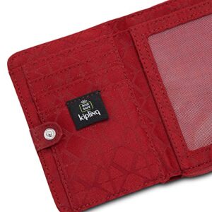 Kipling Women's Money Love Wallet, RFID Anti-Hacker Technology Wallet, Polyester Zip Closure Wallet