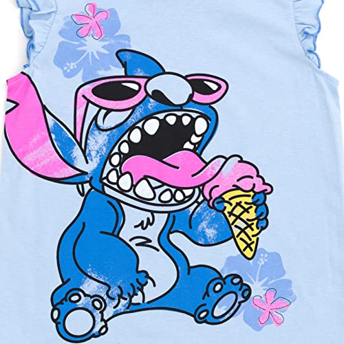 Disney Lilo & Stitch Little Girls Cosplay Tank Top Dolphin Active and French Terry Shorts 7-8